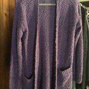 Cardigan popcorn sweater